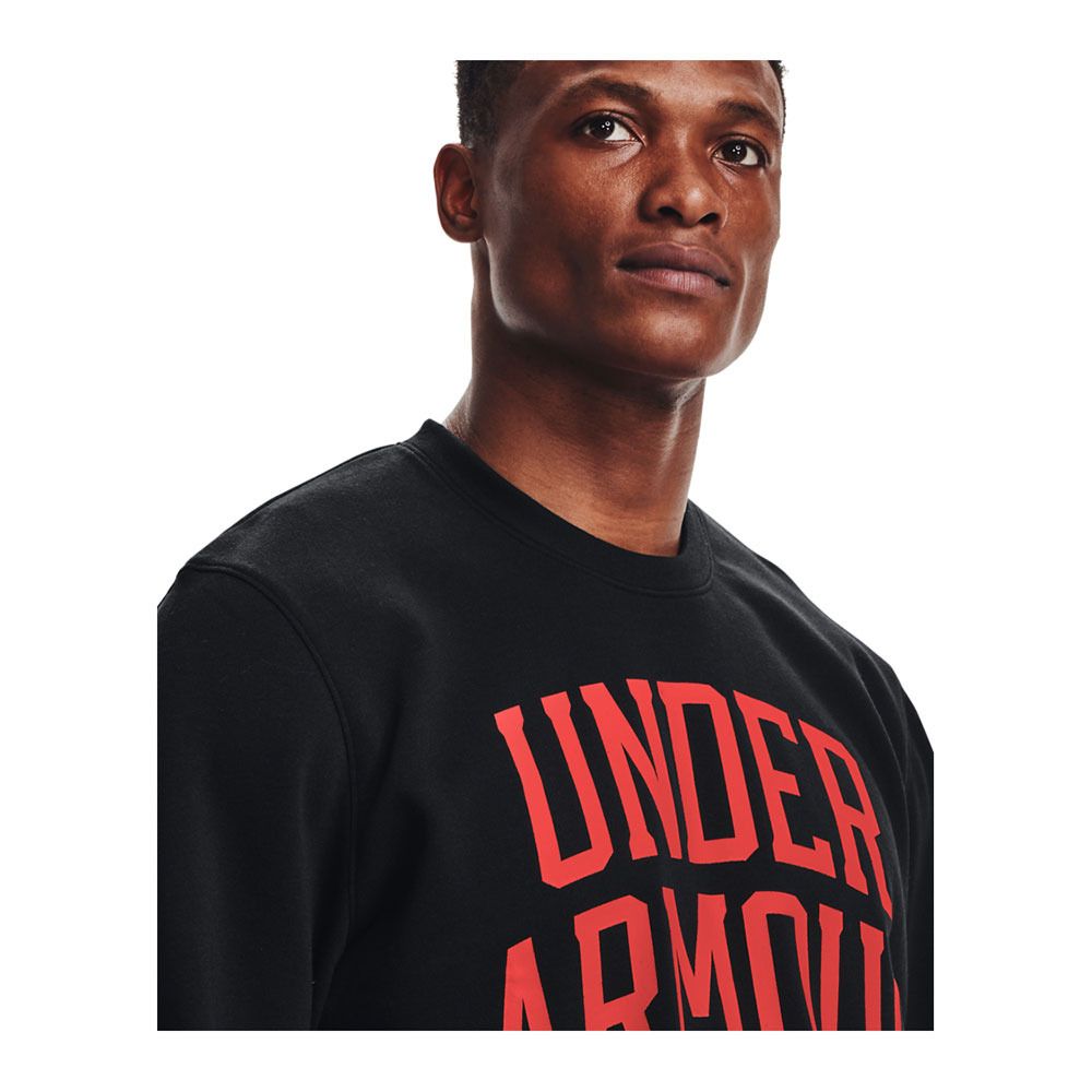 Under Armour RIVAL TERRY CREW - Sweat Homme noir