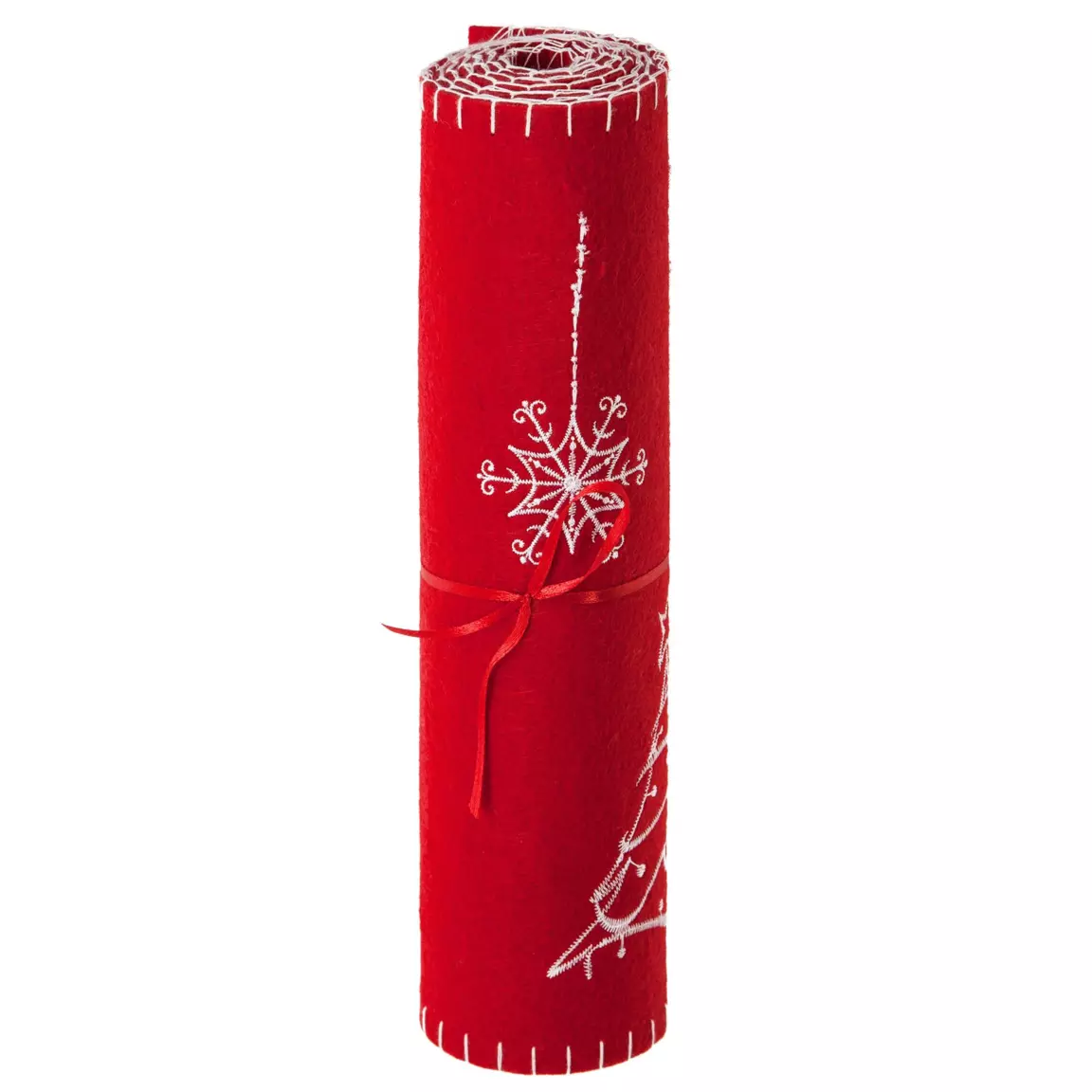 Chemin de table Noël (120 x 30 cm) Étoile Rouge
