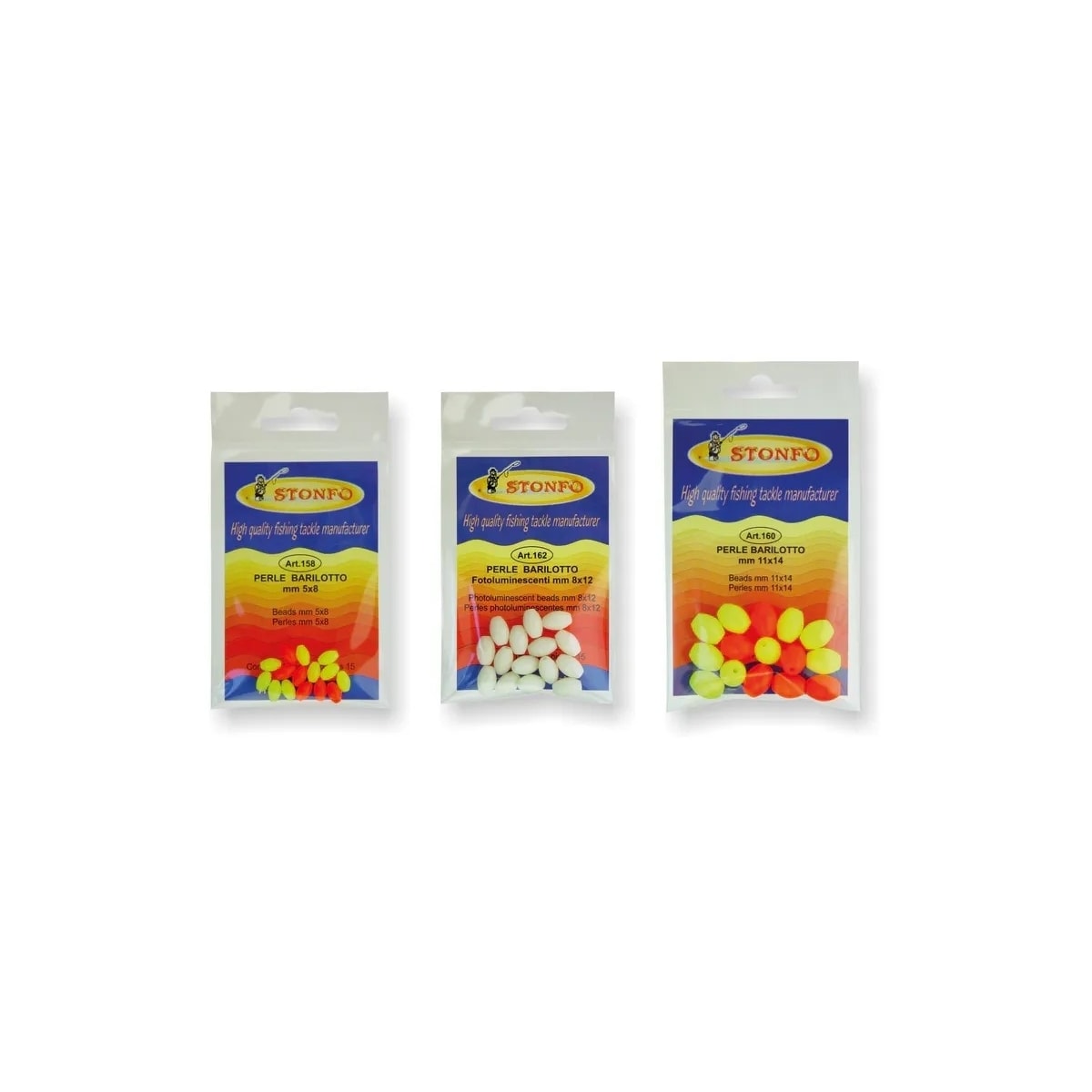 Bunn fiskeperle 5x8mm diverse
