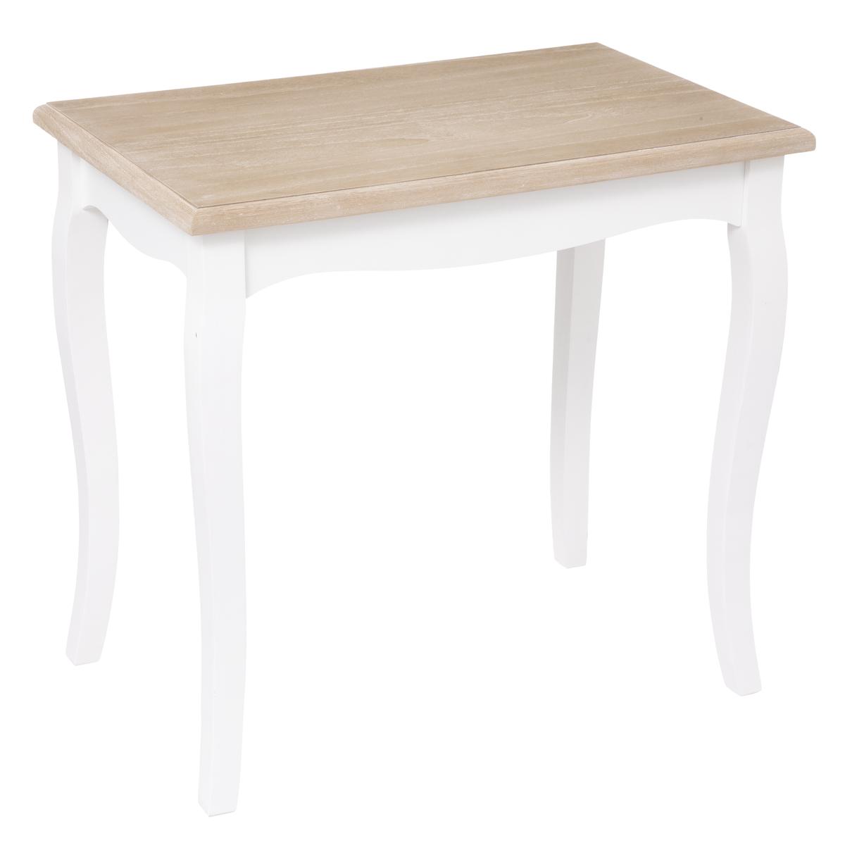 TABLE CAFE CHRYSA BLANC D.60X38X56.3CM