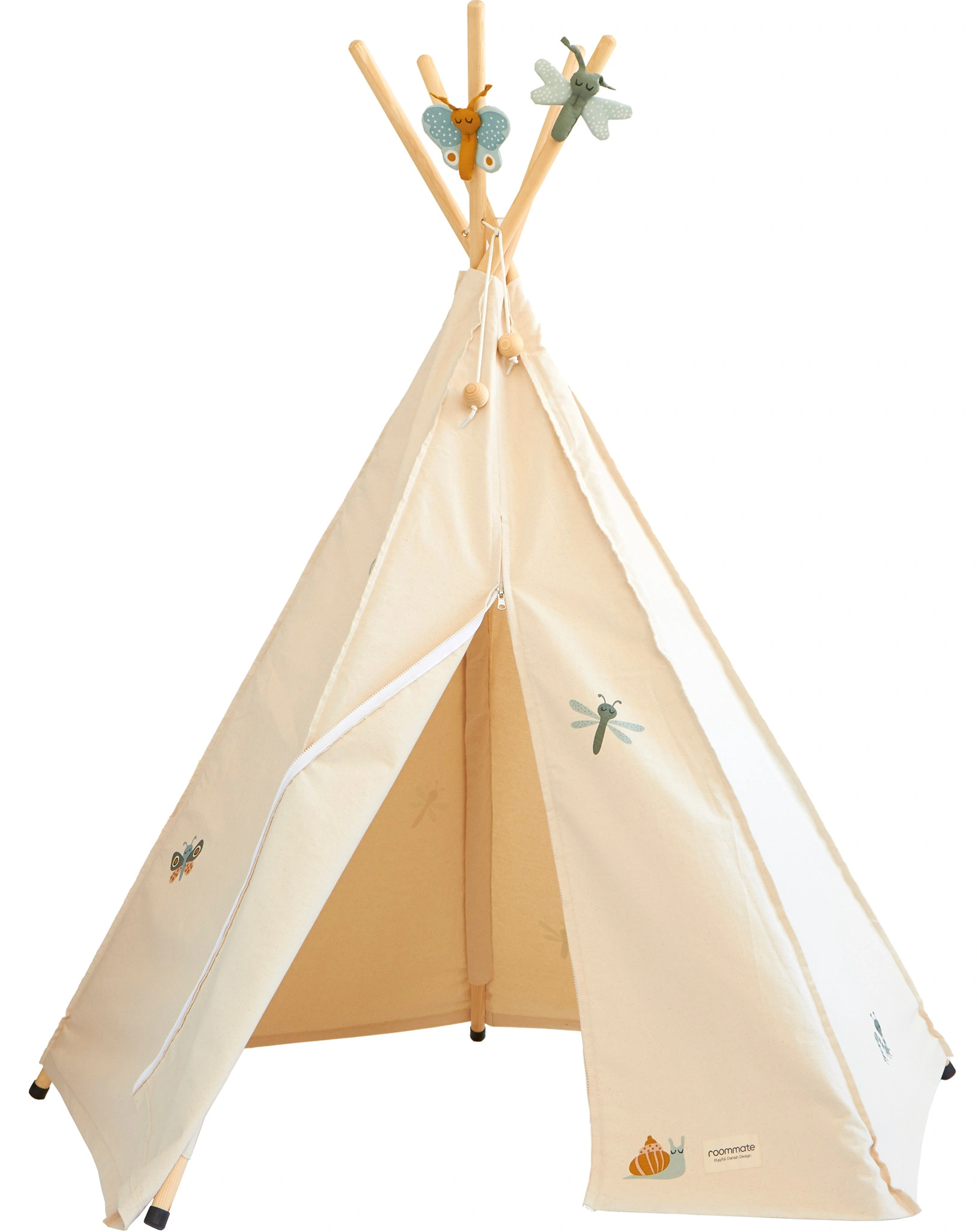 Spielzelt HIPPIE TIPI - BABY BUGS aus Stoff in natur