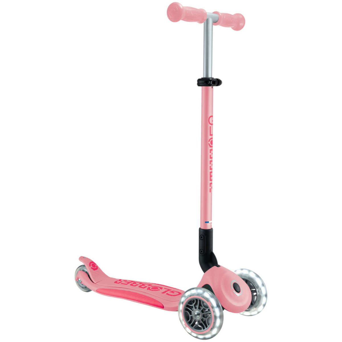 GlobberGlobber   Scooter Primo Foldable Plus Lights  pastel pink/fuchsia