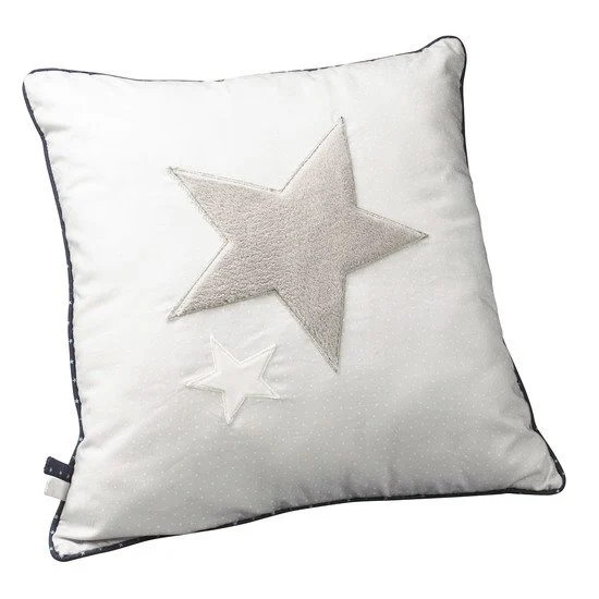 Merlin coussin déco 40x40   Ecru        de               Sauthon Baby's Sweet Home