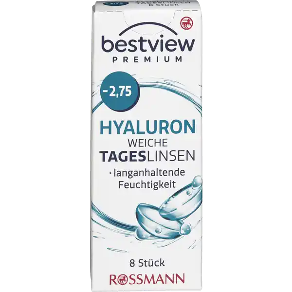 Premium weiche Tageslinsen Hyaluron -2,75