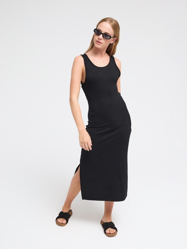 Good Keepsake Robe midi Noir Femme