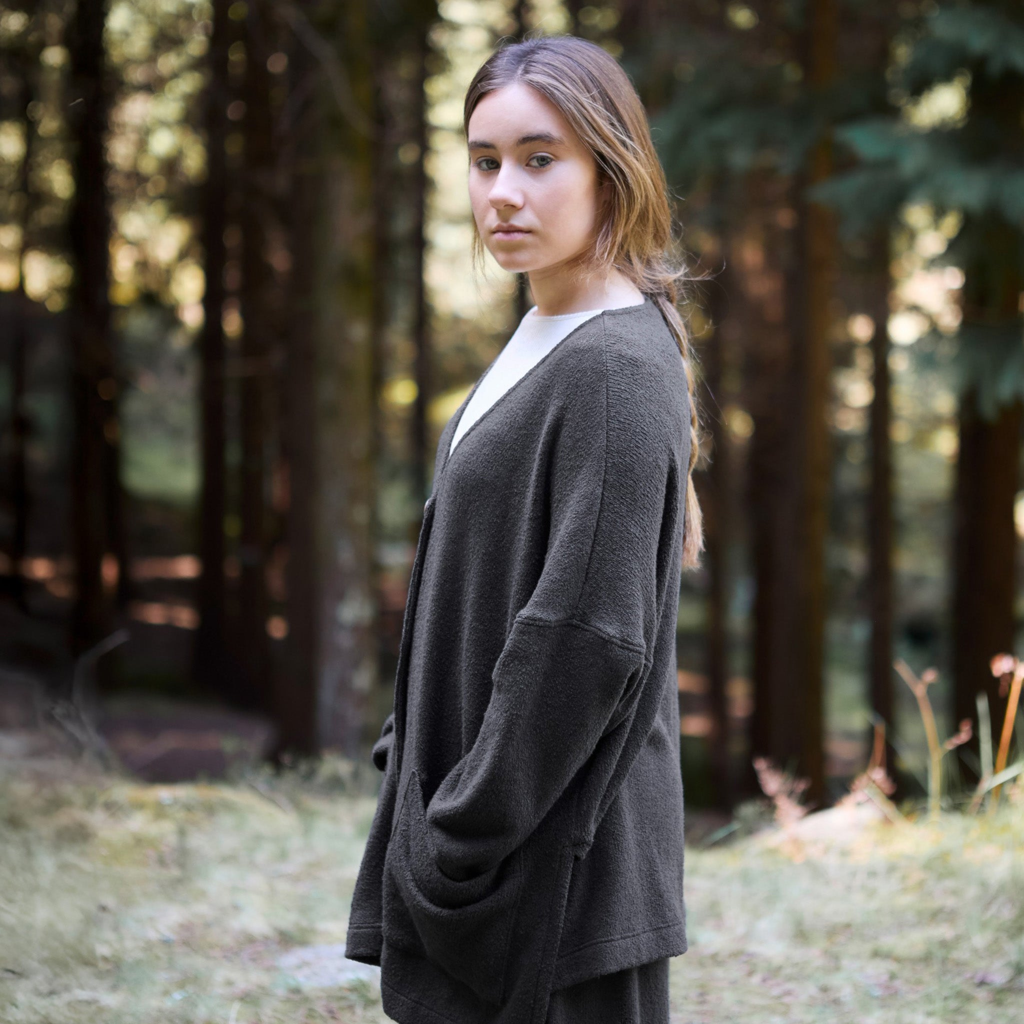 Adult Strickjacke Jersey Grafite