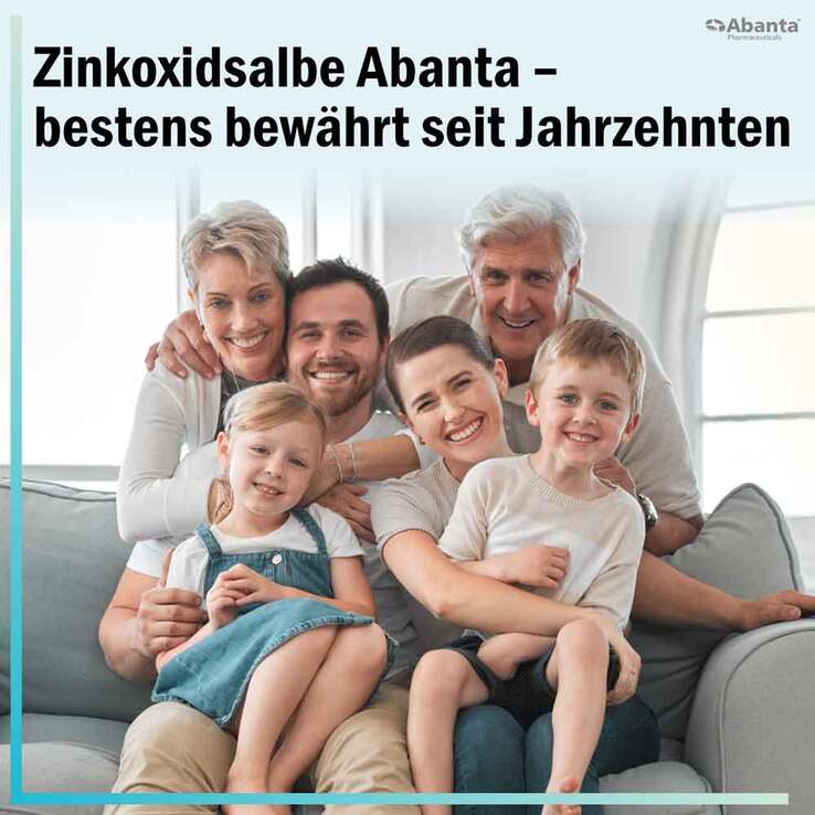 Zinkoxidsalbe Abanta 100 mg / g, 25 g