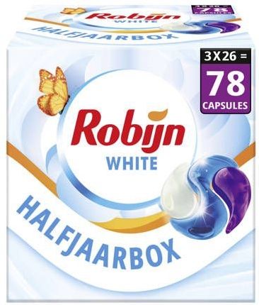 Robijn - Classics - Wascapsules - Stralend Wit - 3-in-1 - 20 Stuks