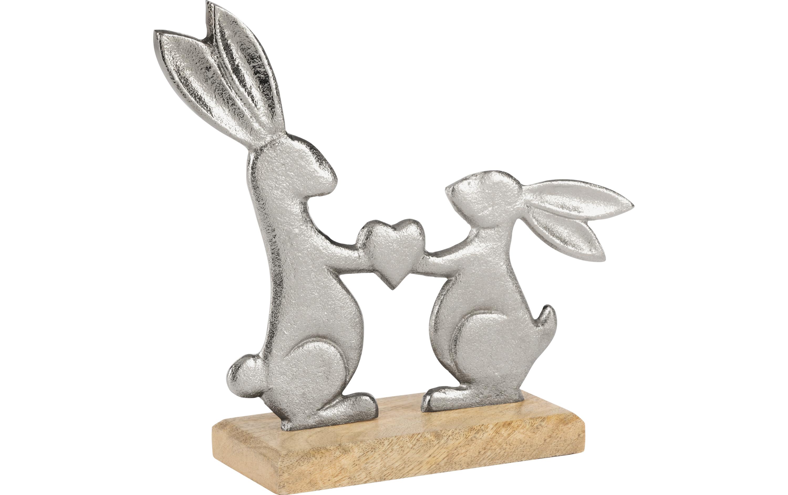 Aufsteller Amoatsy 21 cm, Braun, SilberDeko-Objekt