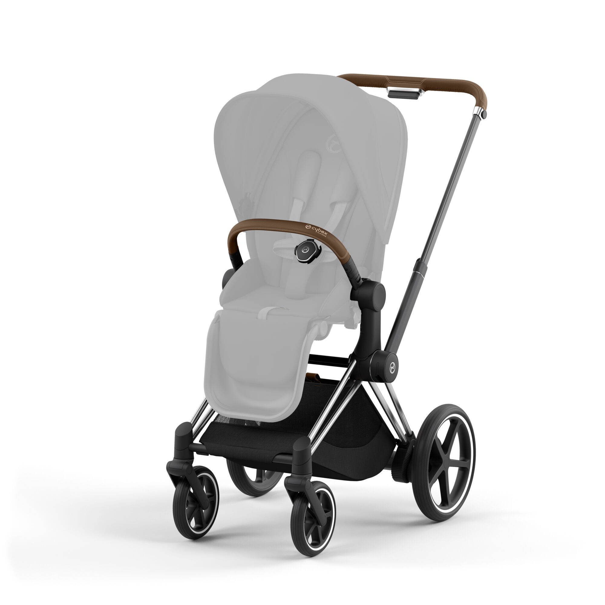 e-Priam Rahmen Chrome With Brown Details