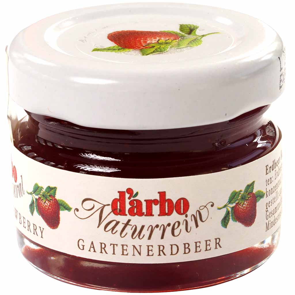 Darbo Naturrein Konfitüre extra Erdbeeren Minigläser 60x28g=1680g MHD:10.10.26