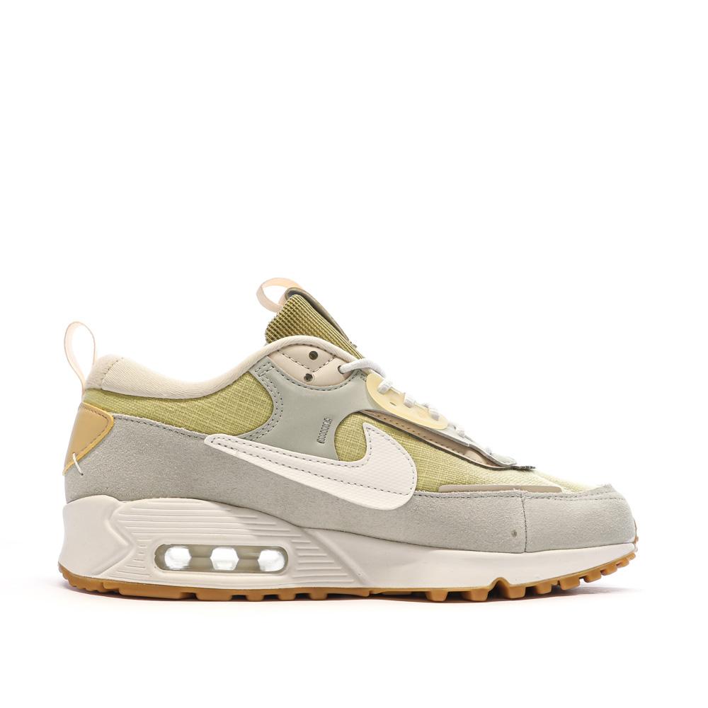Nike Baskets Bleu/Vert/Rose Femme Nike Air Max 90 Futura