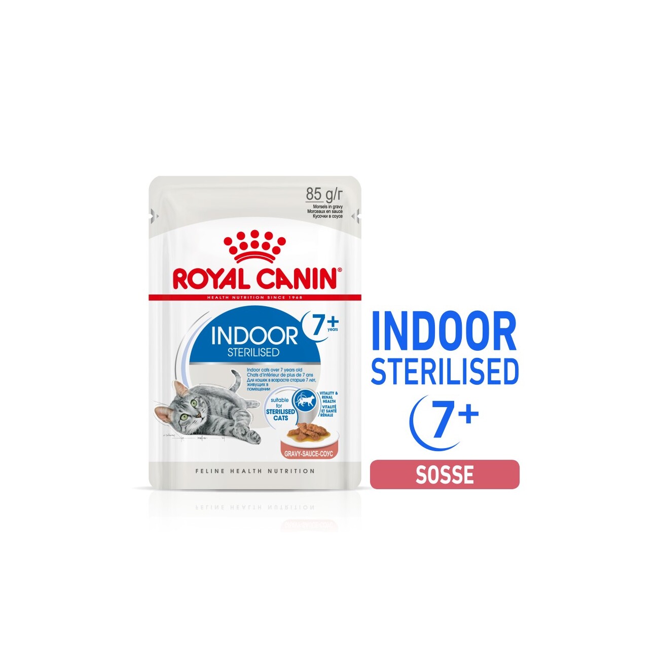 ROYAL CANIN Indoor 7+ Sterilised in Soße 12x85 g