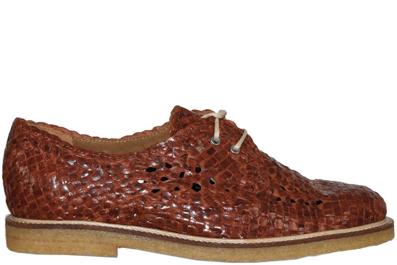 ANGULUS TERRACOTTA BRAID I GLAT FLETTET SKIND