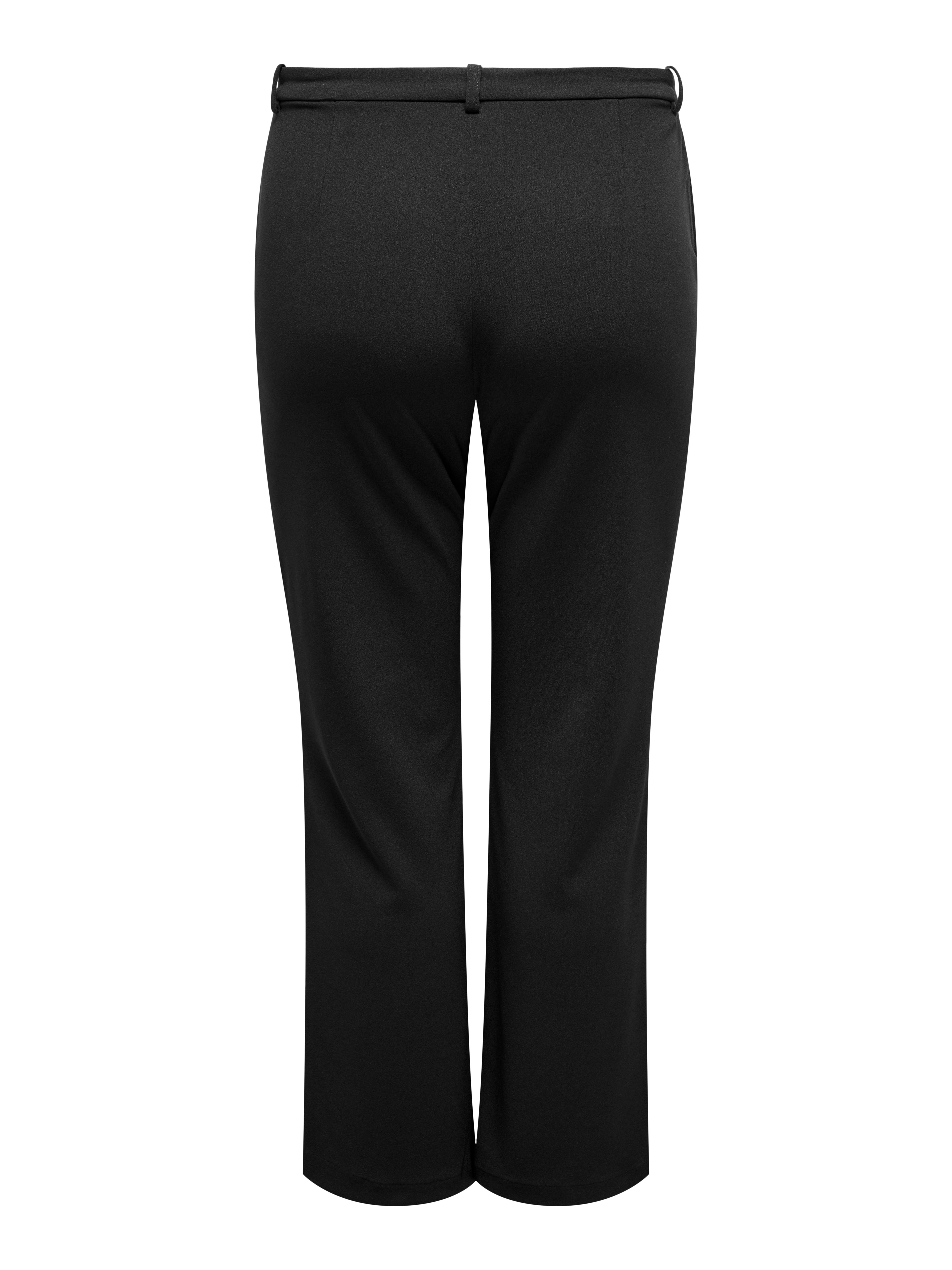 CARRAFFY-YO Gerade geschnitten Klassische Hose Black