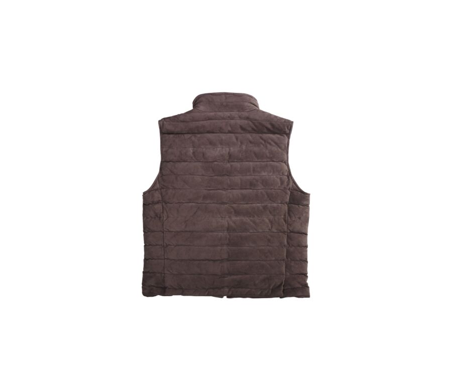 Blouson en cuir sans manches Brun homme - NIKLAS