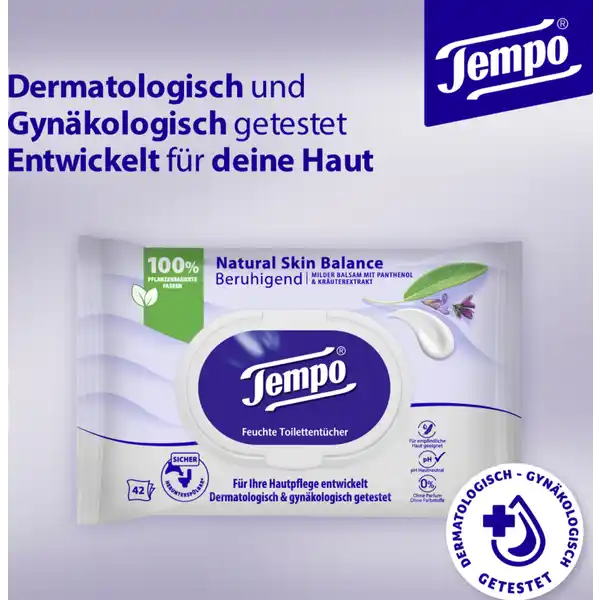 Feuchte Toilettentücher Natural Skin Balance