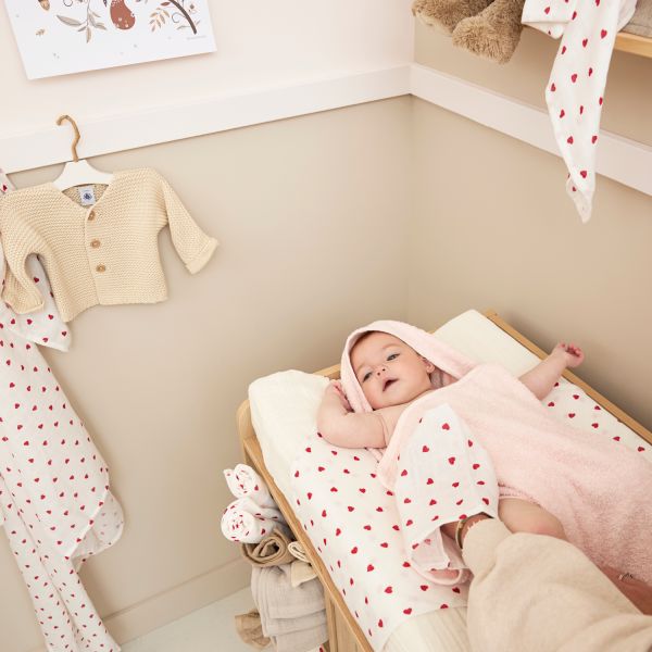 Meyco Baby Swaddle Hydrofiel Sweet Heart Red 120 x 120 cm 2-Pack