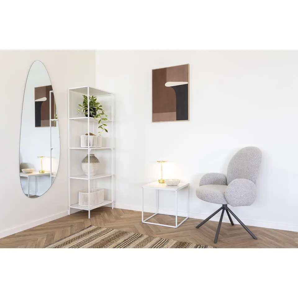 Boekenkast Wit Metaal - 4 planken - 51x36x170cm - Vita