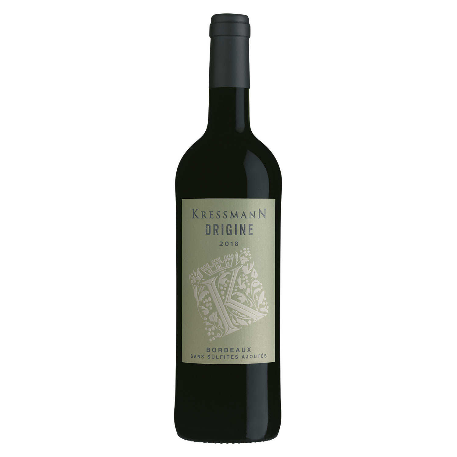 Bordeaux vin rouge sans sulfites ajoutés - Origine de Kressmann