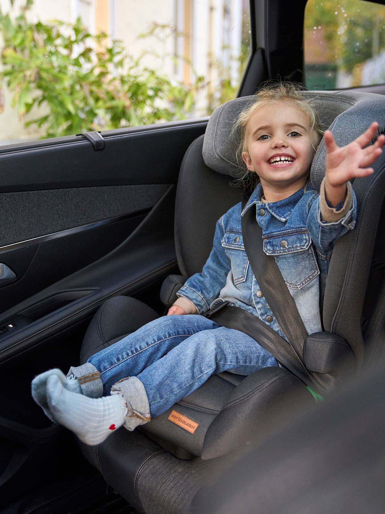 Cadeira auto Twiddly VERTBAUDET i-Size Grupo 2/3 Isofix, preta