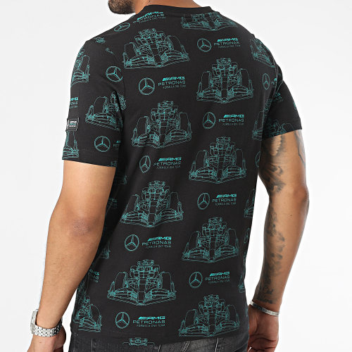 Tee Shirt AMG Mercedes AOP Logo 621156 Noir