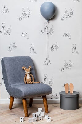 Alice & Fox BIBI Vegglampe Ballong, Grå