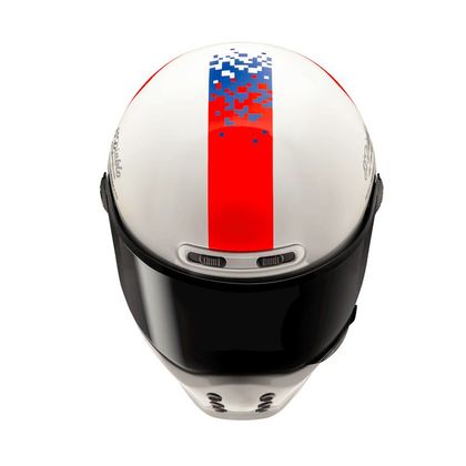 Casque Hjc V10 - FQ20 RETRO - Bleu / Rouge