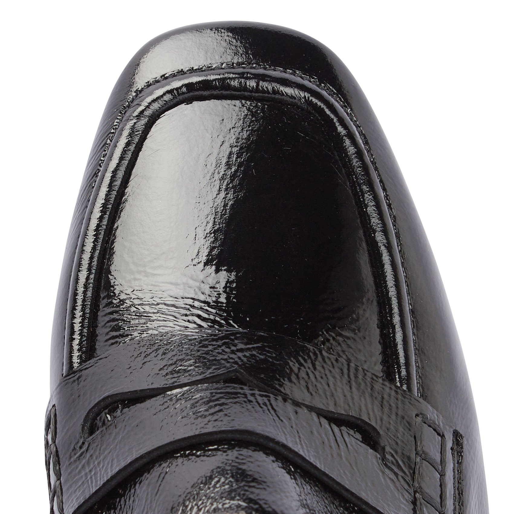 MOCASSINS 610 - Mocassins à talon en cuir | Noir