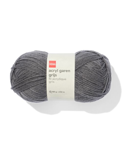 fil acrylique gris 100g 250m