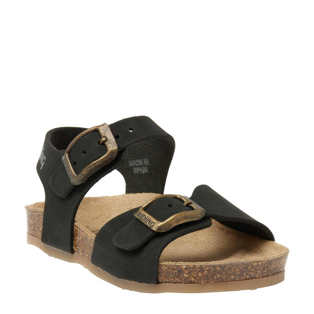 Kipling Sunset 1nubuck sandalen zwart