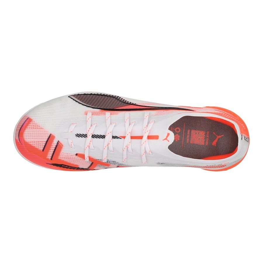 PUMA Ultra 5 Ultimate AG Unlimited - Blanc/Noir/Glowing Red Femme