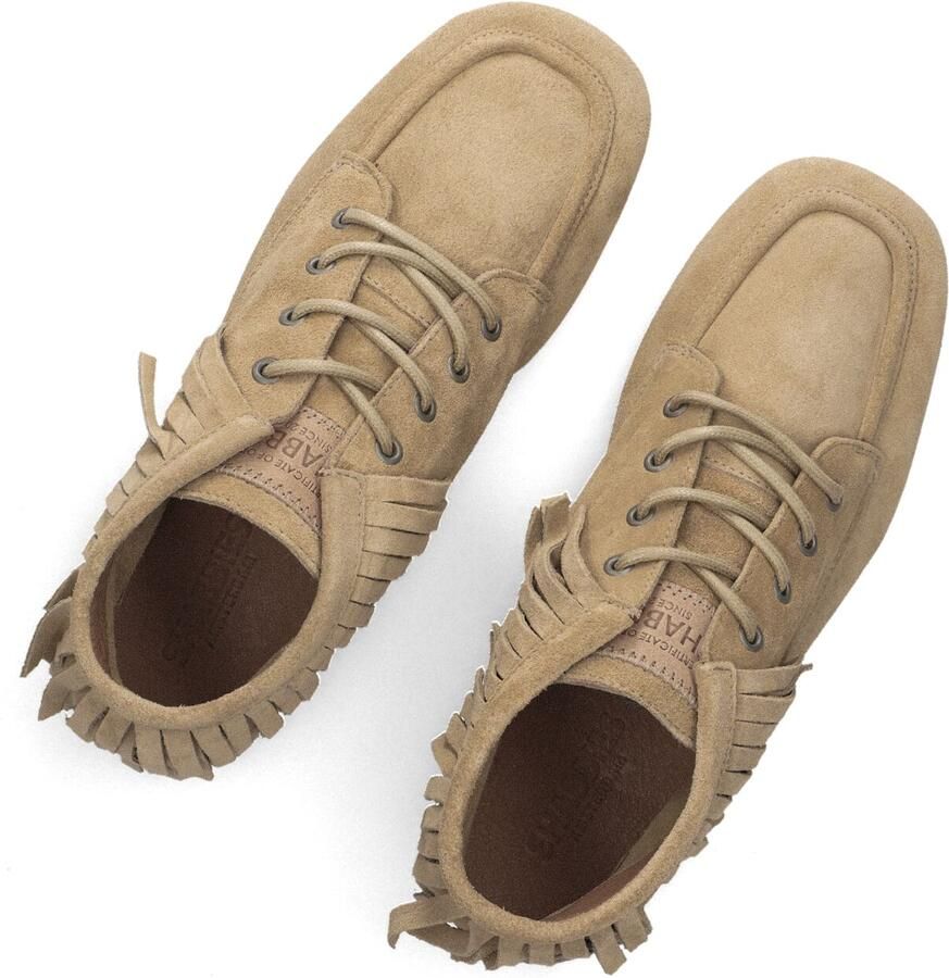 SHABBIES Veterschoenen Dames Ciska Frina Maat: 39 Materiaal: Suède Kleur: Camel