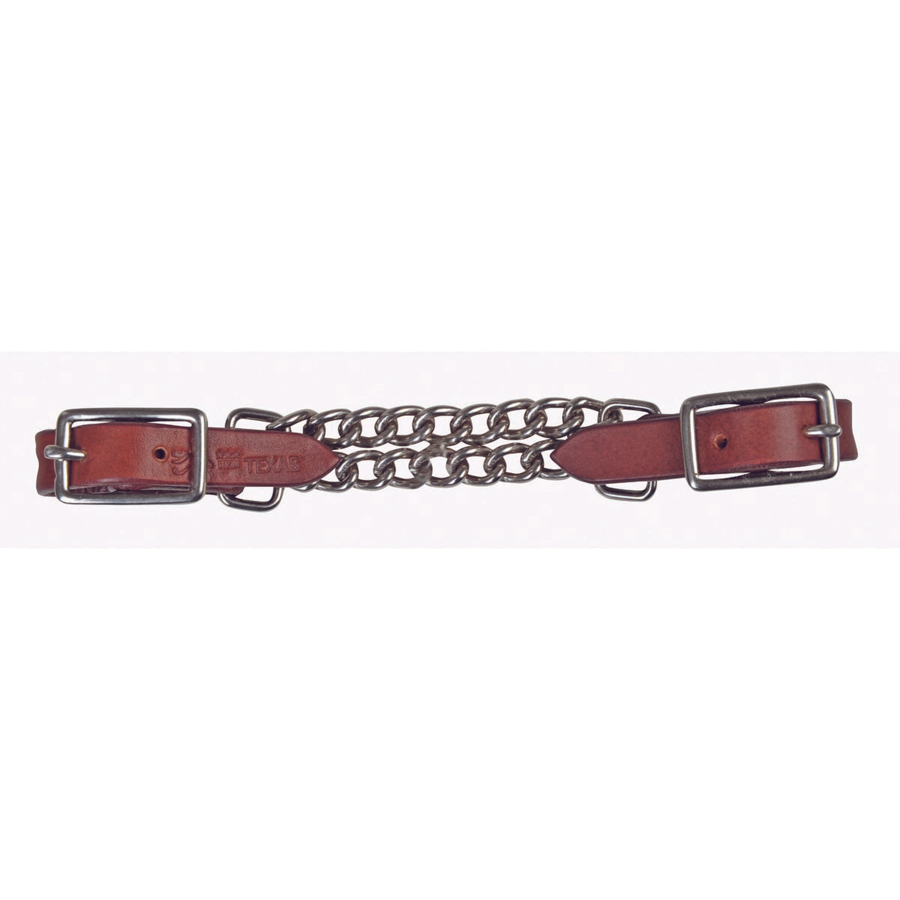 HKM Western Kinketting Dubbel Donkerbruin