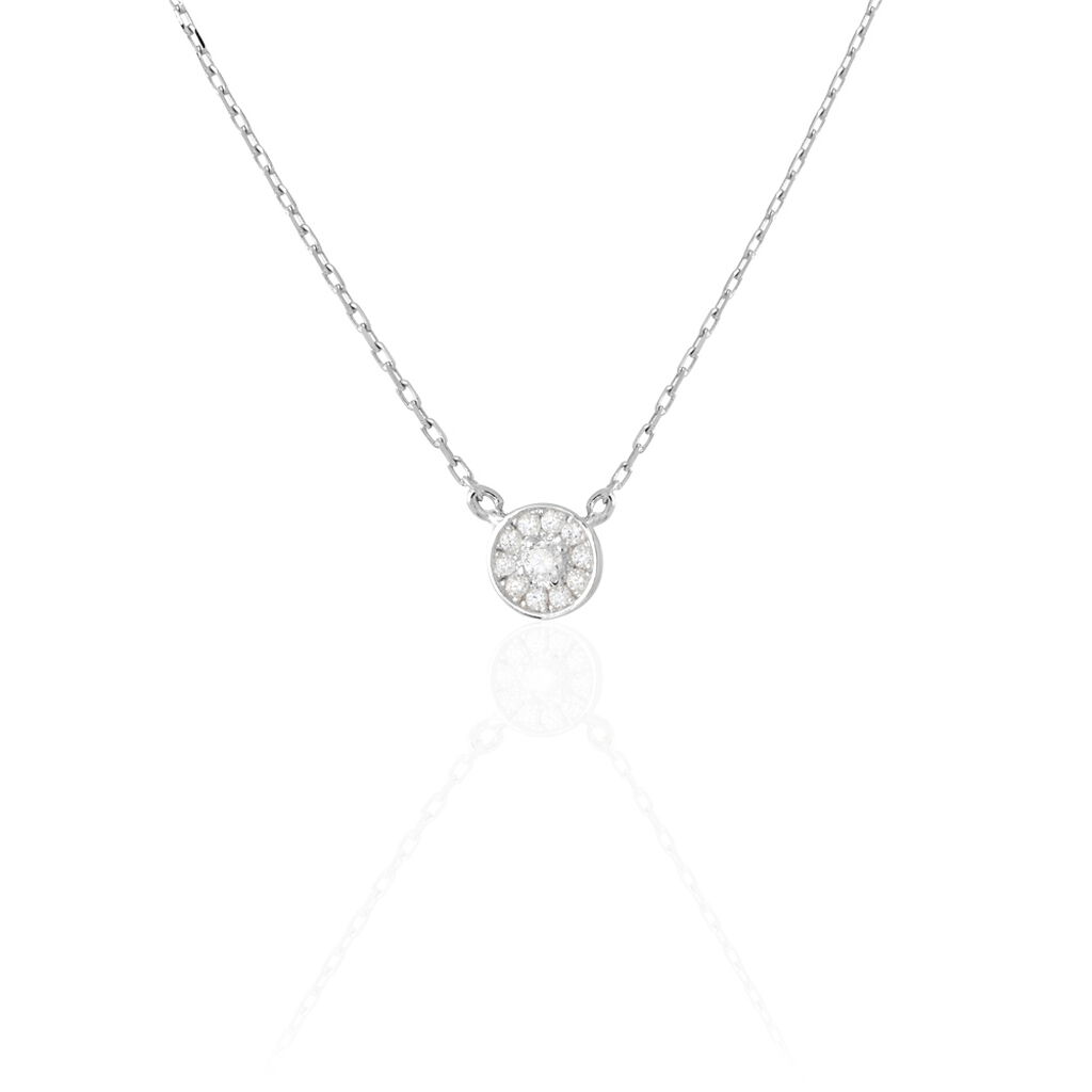 Collier Minna Argent Blanc Oxyde De Zirconium