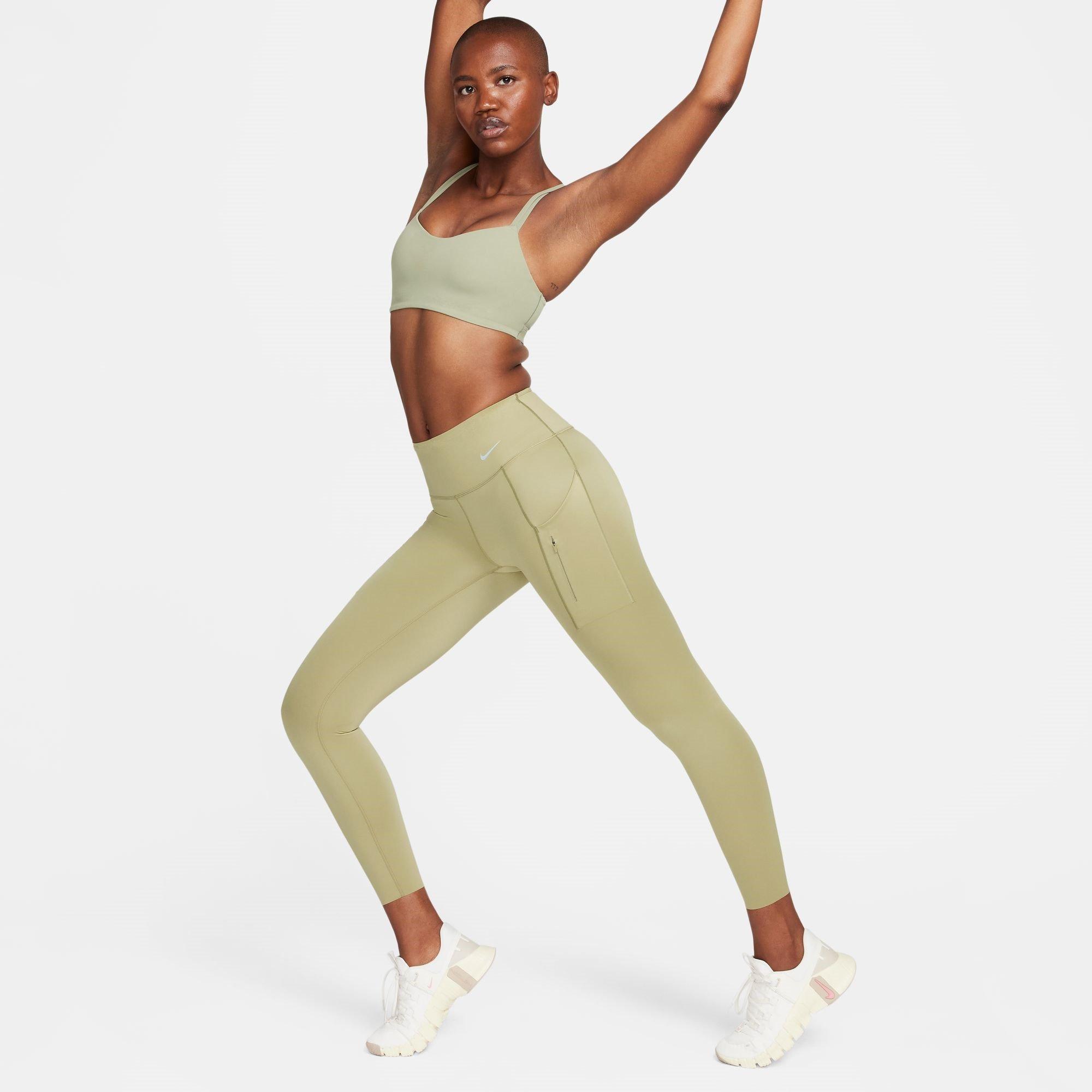 Nike Dri FIT Go Womens Firm Support Mid Rise 7 8 Leggings with Pockets