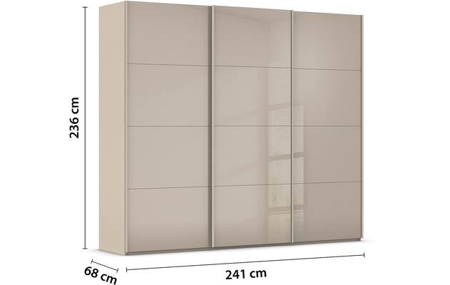 Kledingkast Finca Glans Glas