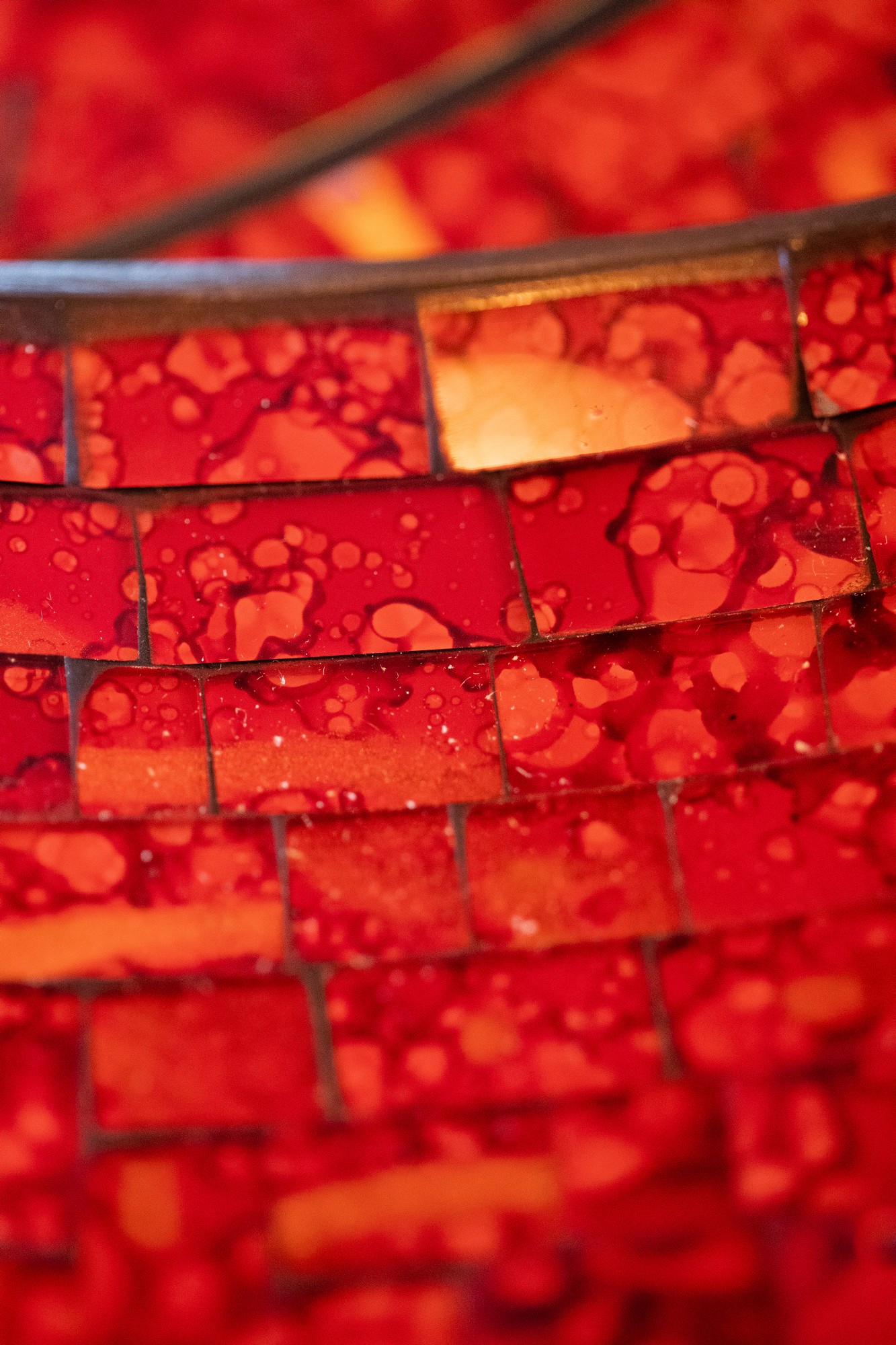 Mosaikteller 'Cherry', rot von fischer's lagerhaus