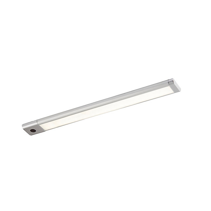 Réglette à détection LED Diall Upha argent 19W 120 cm IP20