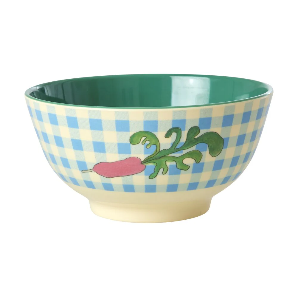 RICE  Melamine Ravishing Radish Print Medium skål - 700 ml.