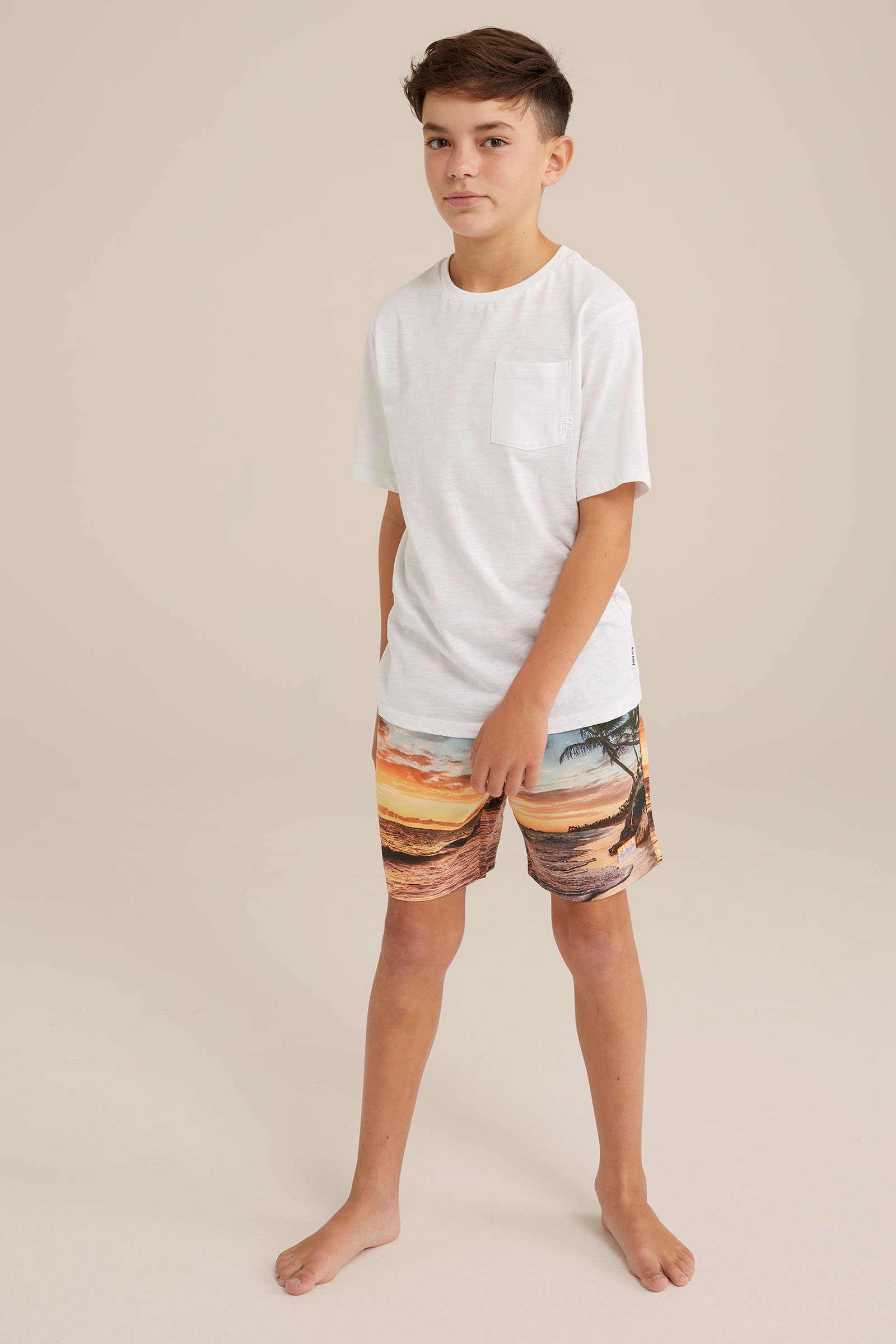 Jongens zwemshort met dessin WE Fashion Feloranje