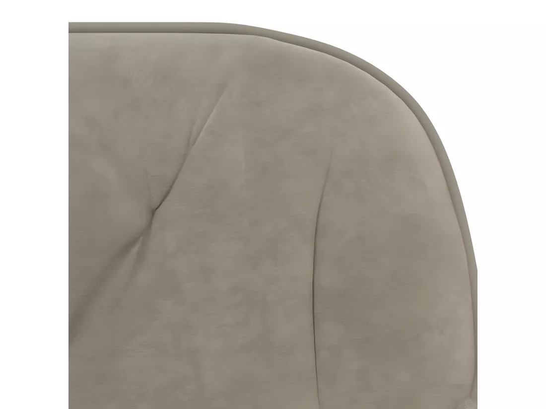 Chaise pivotante de bureau Gris clair Velours