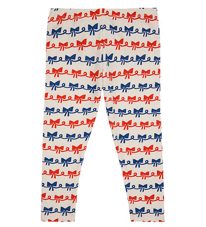 Bobo Choses Leggings - Ribbon Bow - Offwhite