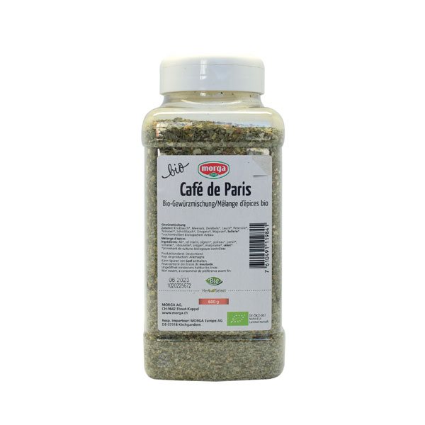 MORGA Gewürz Café de Paris<br>600 g, Dose, Bio