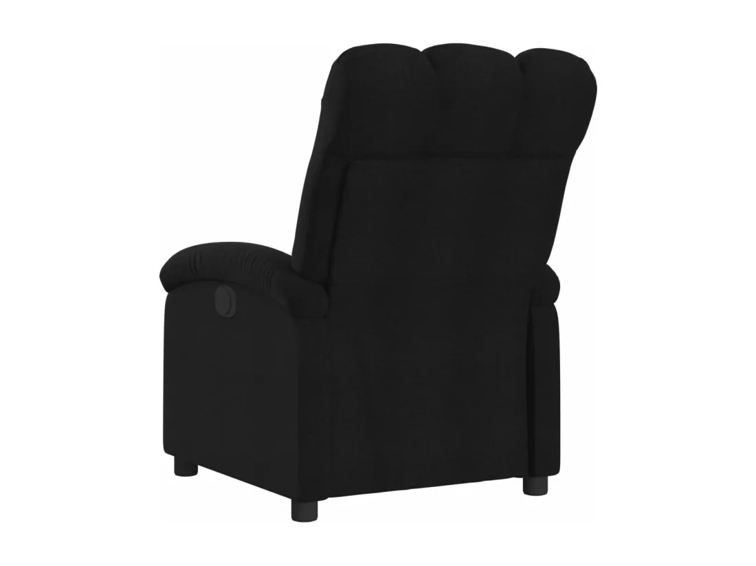 Fauteuil inclinable Noir Tissu