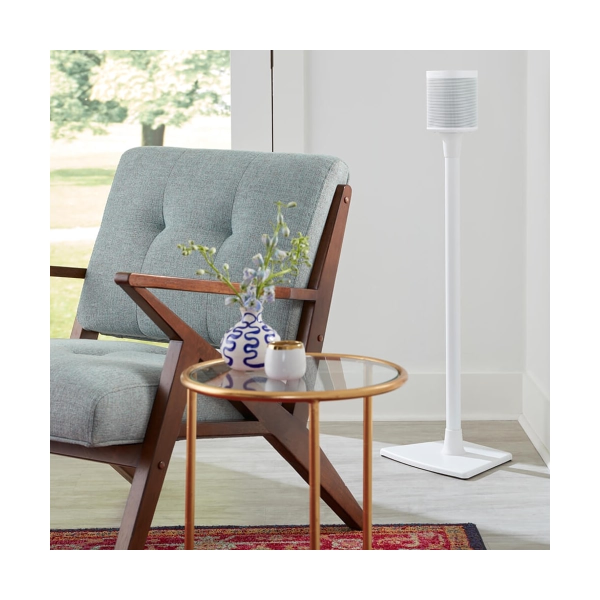 SANUS Gulvstativ for Sonos One SL Play:1 Play:3 Par Hvit