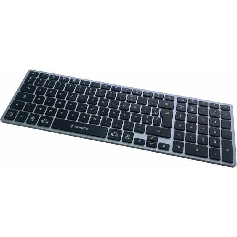 XtremeMac XWH-BTK-13 clavier Maison USB AZERTY Français Aluminium