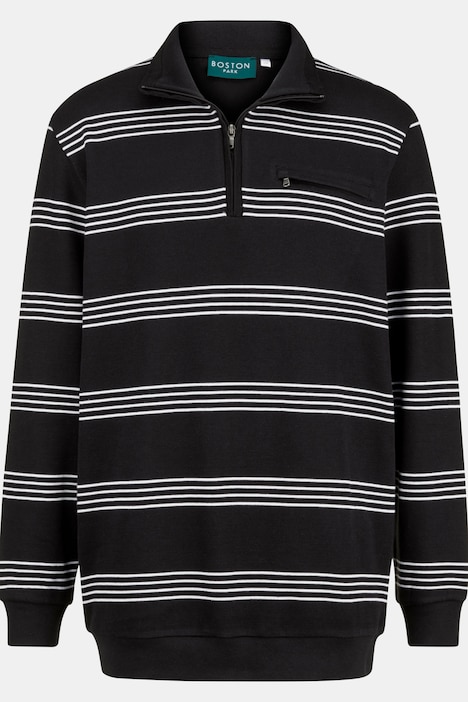 Boston Park Sweatshirt, Ringel, Troyerkragen, bis 72/74