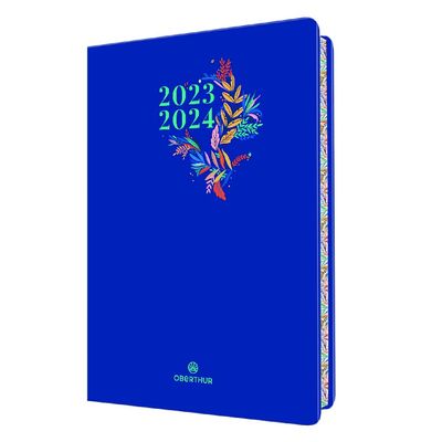 Agenda à élastique Tivoli 25 - 1 semaine sur 2 pages - bleu - Oberthur