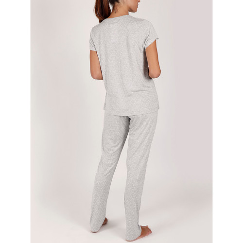 Admas - Pantalones pijama camiseta traje de interior Love Pucker gris Gris